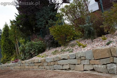 ogrod buczkowice piaskowiec z brennej brenski skarpy mur09