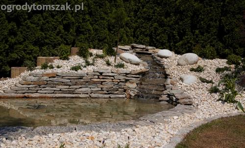 ogrody projekt realizacja kobiernice oczko wodne mur murek13